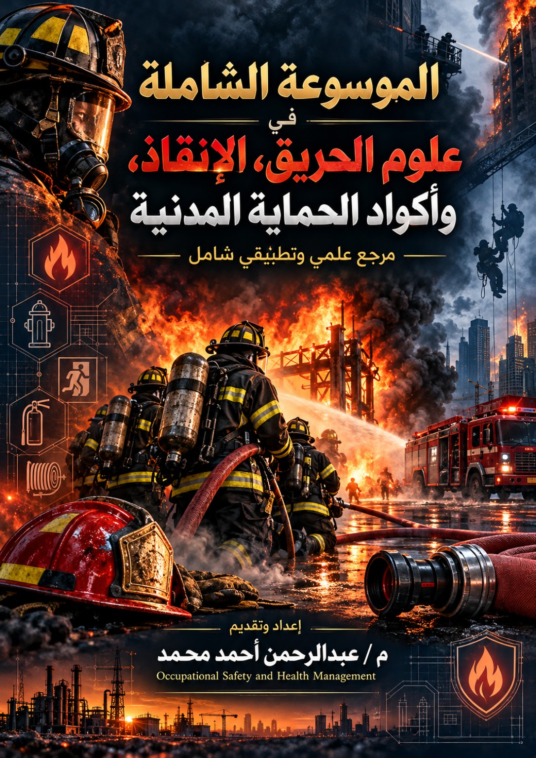غلاف الموسوعة الشاملة في علوم الحريق والإنقاذ